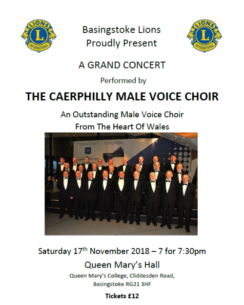 Caerphilly Male Voice Choir November 2018