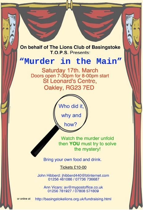 Murder mystery poster